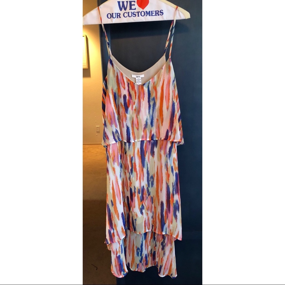 Bar III Hi-Lo Vneck Thing Strap Dress